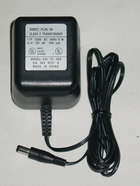 NEW 41A-12-500 AC Adapter 12VAC 500mA